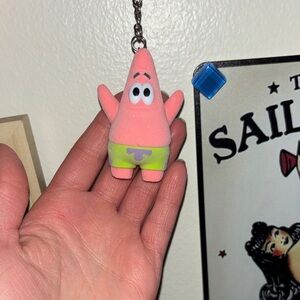 Patrick Star SpongeBob SquarePants Pink Starfish Keychain Bag Charm